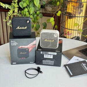 marshall willen bluetooth speaker black white