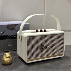 marshall retro wireless speaker white black