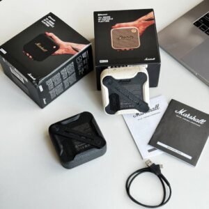 marshall willen bluetooth speaker black white