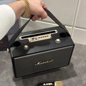 marshall dual mic stereo speaker black