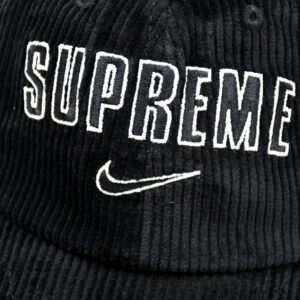 supreme x nike corduroy cap black