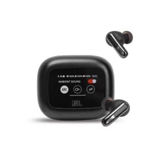 jbl live beam 3 anc earbuds black silver