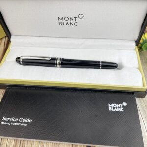montblanc meisterstück platinum plated classique rollerball pens black