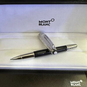 montblanc meisterstück "around the world in 80 days" classique rollerball pens silver gold black