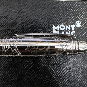 montblanc meisterstück "around the world in 80 days" classique rollerball pens silver gold black