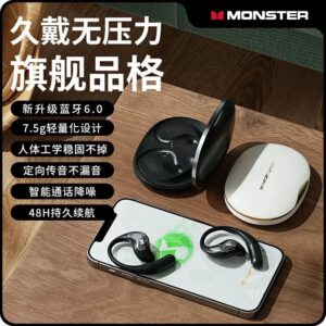monster gt27 bluetooth earbuds black white