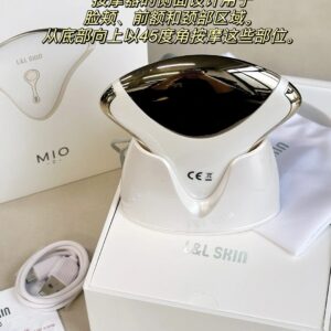 l&l skin mio2 facial massager white