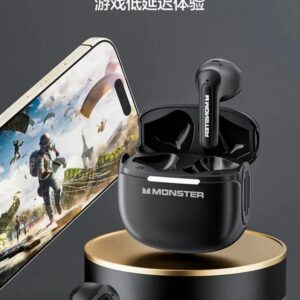 monster gt15 bluetooth earbuds black white